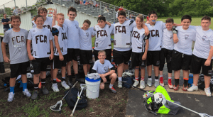 Major White team at their playoff game, 2018.